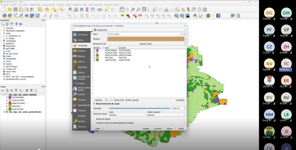 capacitación en QGIS